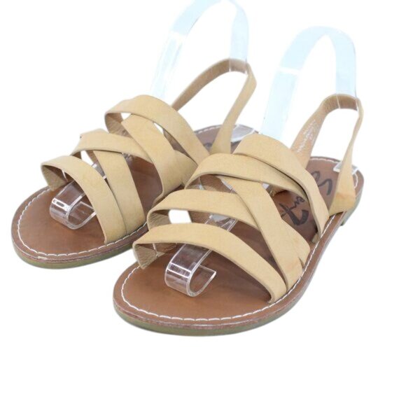 Seven7 Womens Sz 8M Buci Strappy Boho Festival Coastal Tan Brown Beige Sandals - Picture 5 of 10